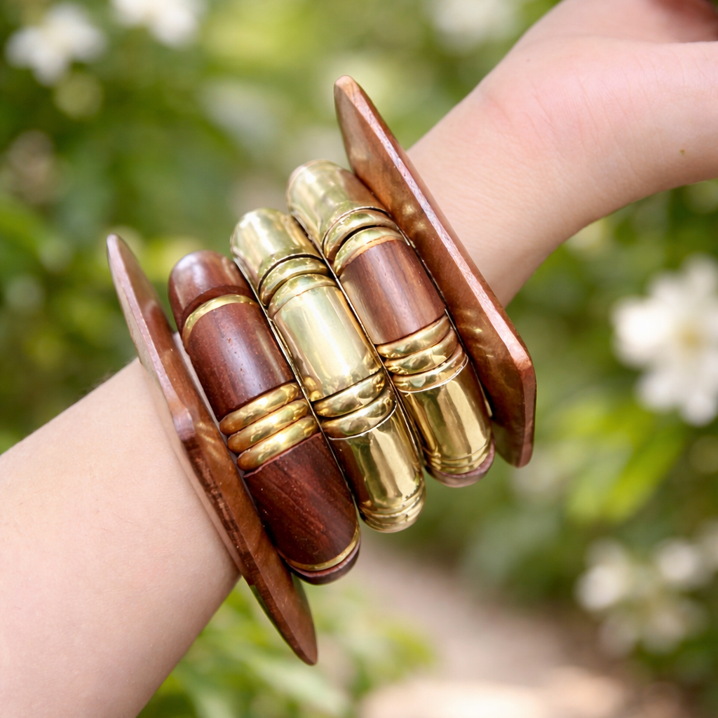 Ember & Brass Artisan Cuff Set