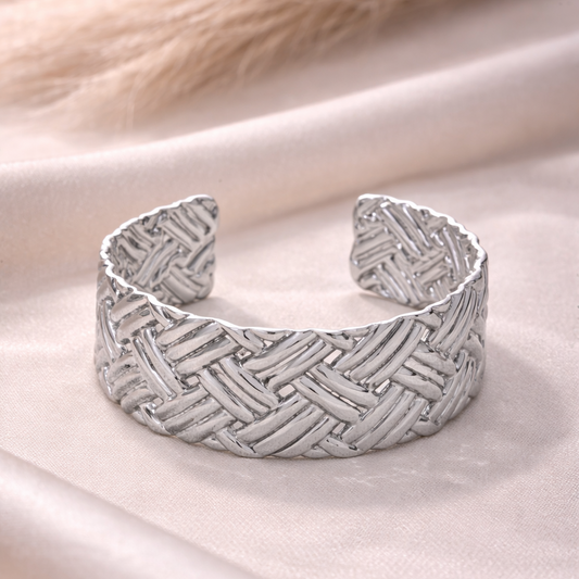 Artisan Weave Wide Bracelet
