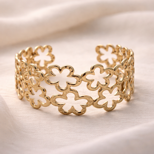 Petal Bloom Cut-Out Bracelet