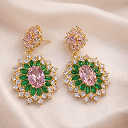 Royal Bloom Statement Earrings