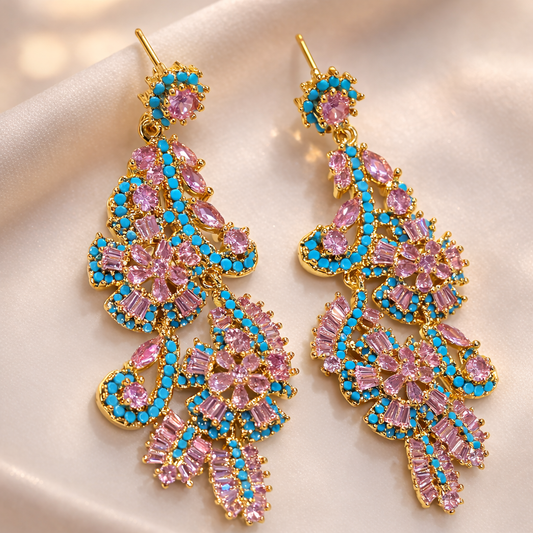 Pastel Crystal Floral Chandeliers