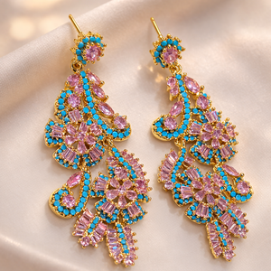 Pastel Crystal Floral Chandeliers