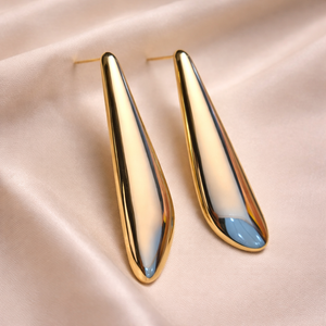 Liquid Gold Teardrop Studs