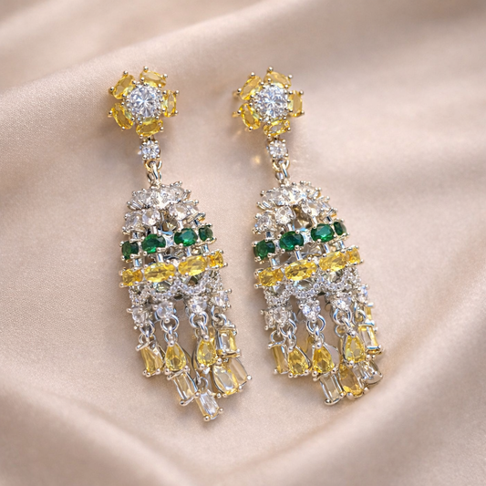 Colorful Crystal Chandelier Earrings