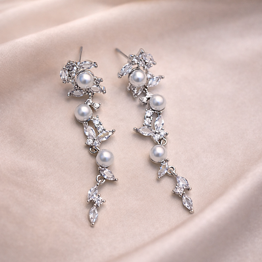 Luminous Crystal Willow Earrings