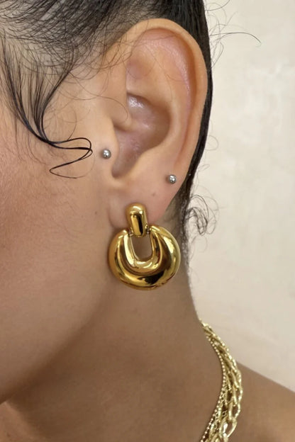 Moon Crescent Drops Earrings