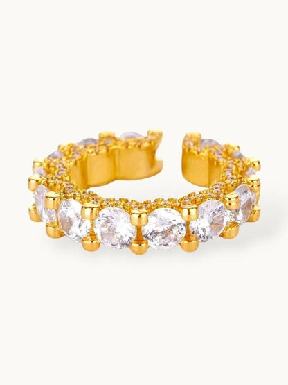 Bold Round Solitaire Eternity Stackable Diamond Band