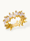 Luxe Marquis-Cut Eternity Stackable Diamond Band