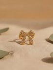 Glamorous Full Pave Statement Diamond Bow Ring