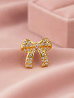 Glamorous Full Pave Statement Diamond Bow Ring