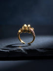 Chunky Pave Accent Rope Knot Adjustable Diamond Ring
