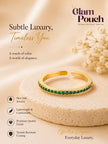Classic Emerald Pave Eternity Stackable Band Ring