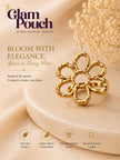 Chic Sculptural Daisy Open Gold Ring