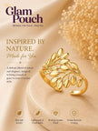 Laurel Wreath Gold-Tone Open Wrap Ring