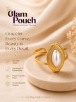 Marquise Faux Split Shank Adjustable Pearl Ring