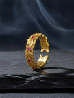 Bohemian Diamond Lattice Stackable Band Ruby Ring