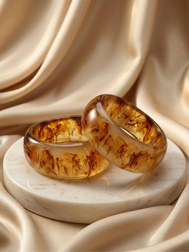 Amber Resin Bangles for Women — GP-CA-BR-05147