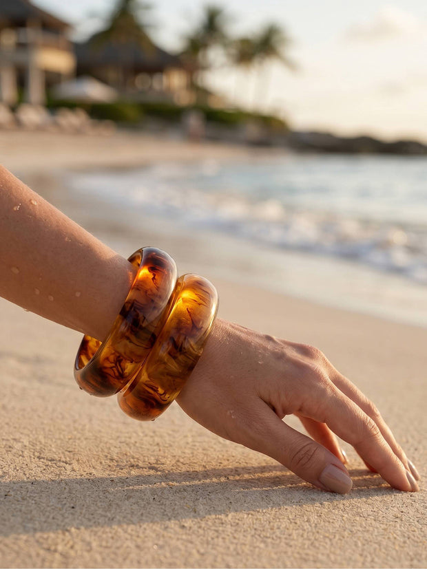 Amber Resin Bangles for Women — GP-CA-BR-05147