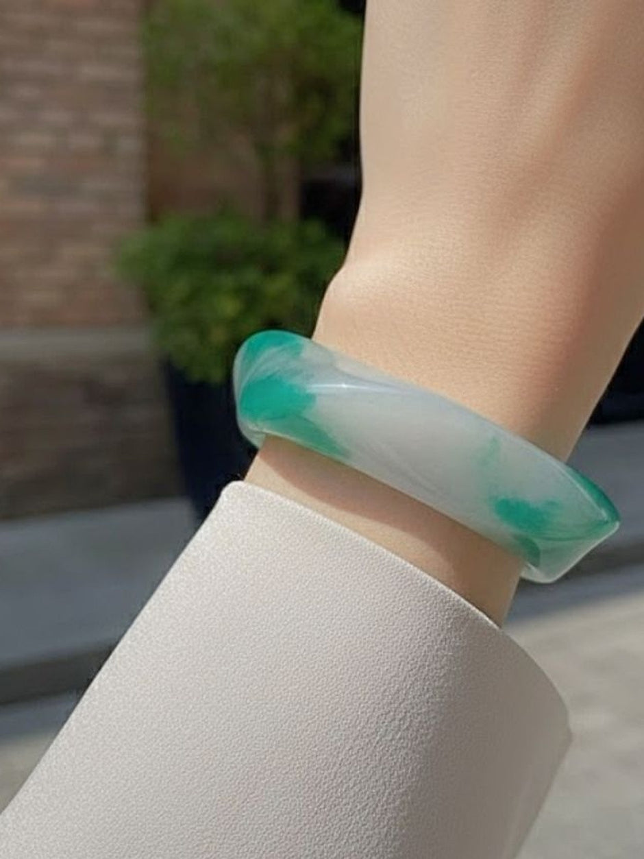 Jade-Look Resin Bangle for Women — GP-FR-MI-05634