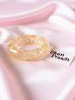 Gold Foil Clear Resin Bangles for Women — GP-GO-FL-05340