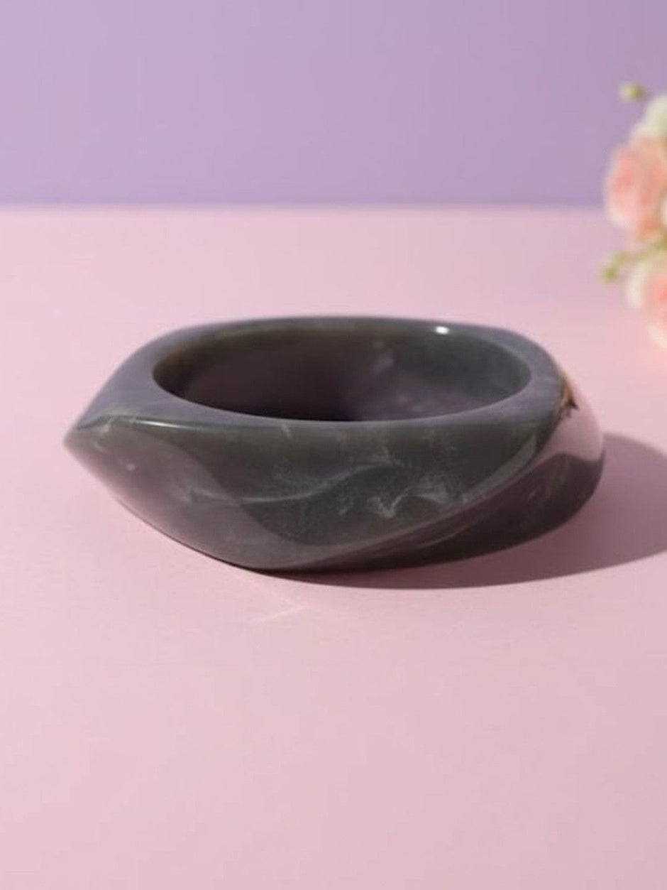 Grey Marble-Finish Resin Bangle for Women — GP-GR-GR-021102