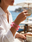 Pink Acrylic Square Bangle for Women — GP-PI-XX-03185