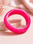 Hot Pink Resin Bangle Kada for Women
