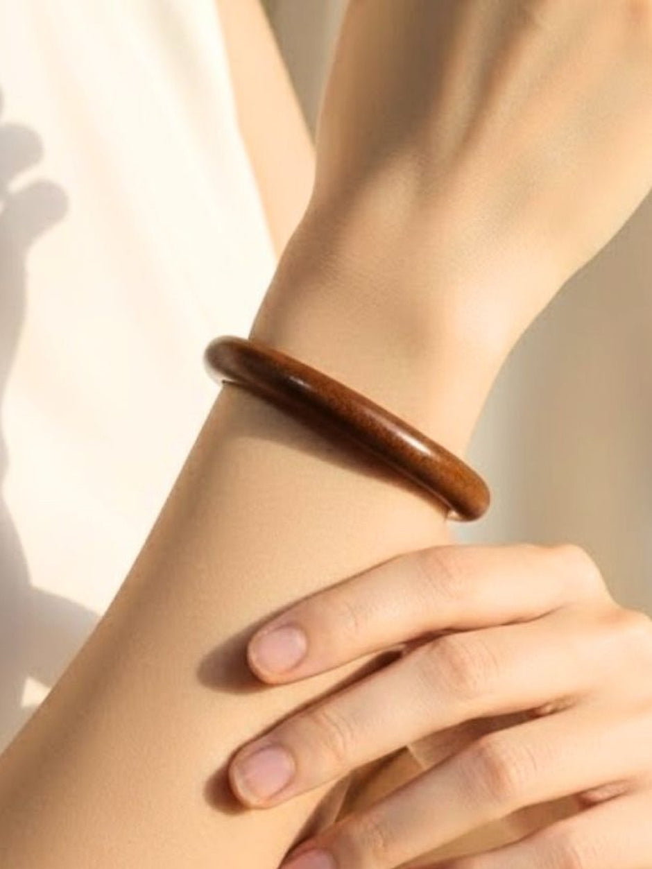 Polished Wood Bangle Kada for Women