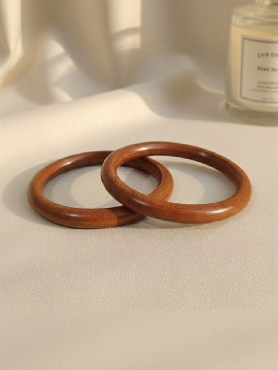 Polished Wood Bangle Kada for Women