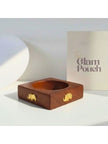 Gold-Toned Wooden Elephant Bangle for Women