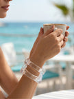 Clear Acrylic Square Bangles for Women — GP-XX-XX-05637