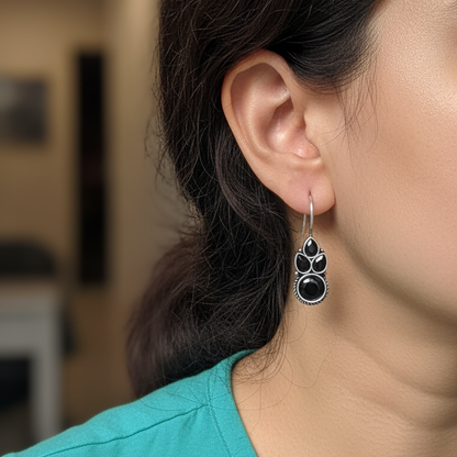 Saanjh Embellished Oxidised Beautiful Jhumka