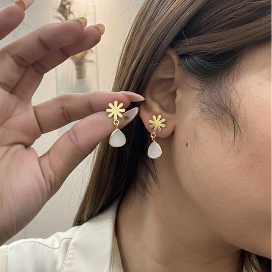 Everyday Floral Drop Earrings