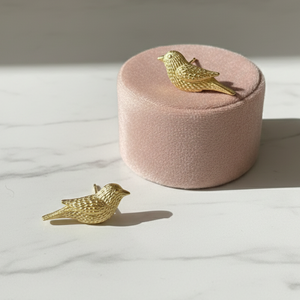 Golden Songbird Studs