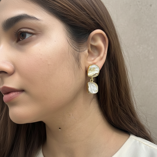 Mother of Pearl Drop Earrings