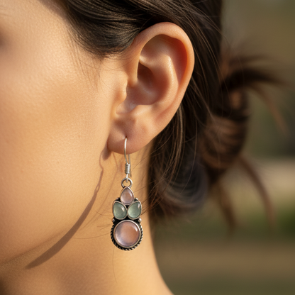 Saanjh Embellished Oxidised Beautiful Jhumka