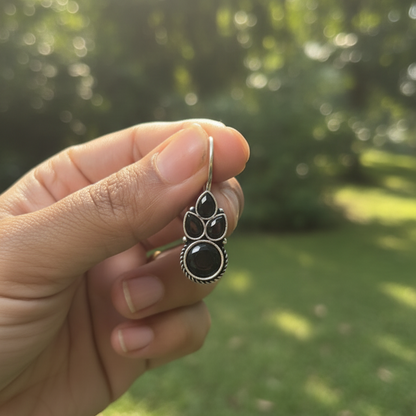 Saanjh Embellished Oxidised Beautiful Jhumka