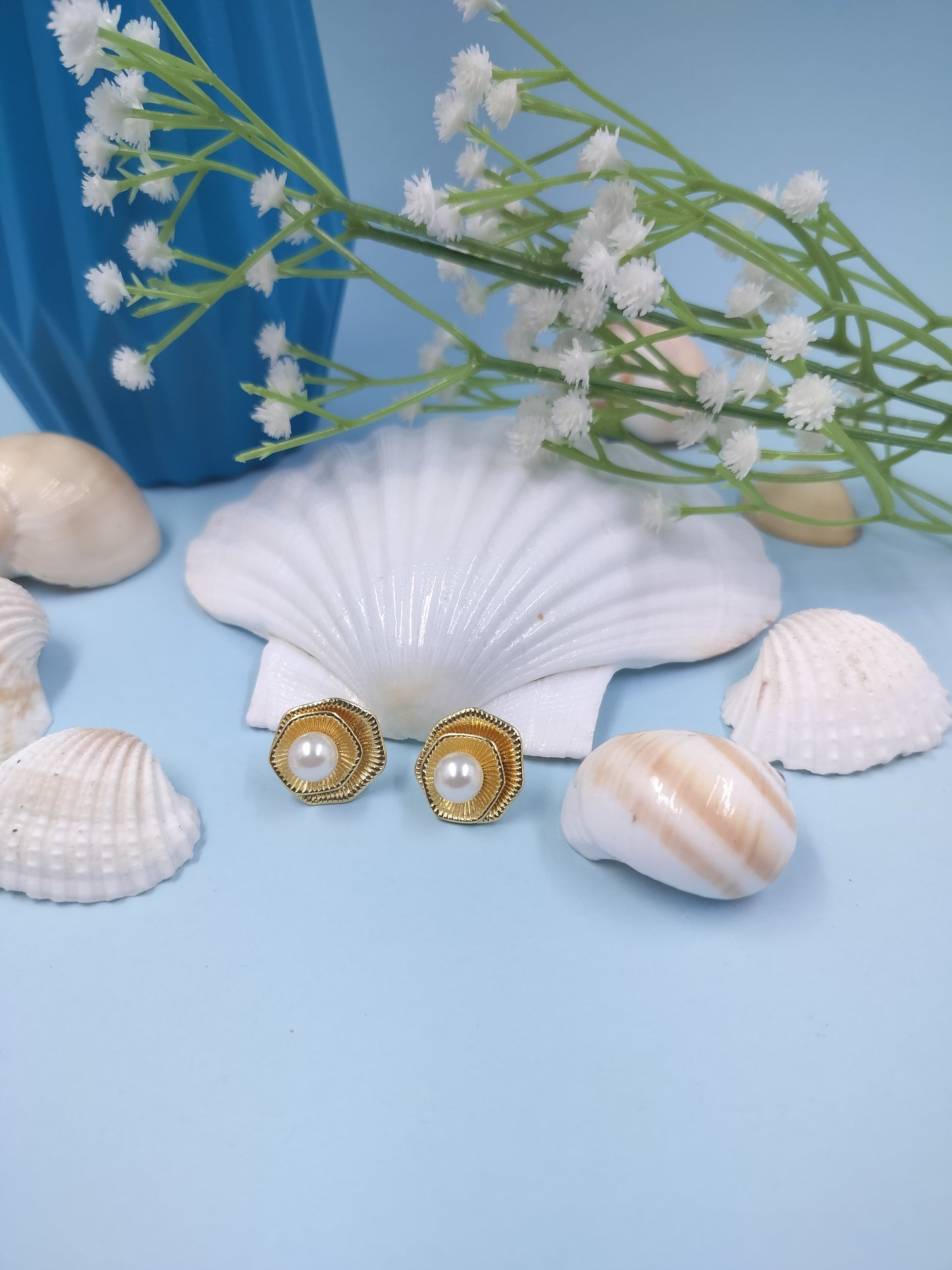 Anti tarnish Seashell Glow Earrings