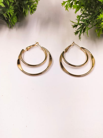 Anti Tarnish Double Delight Hoops