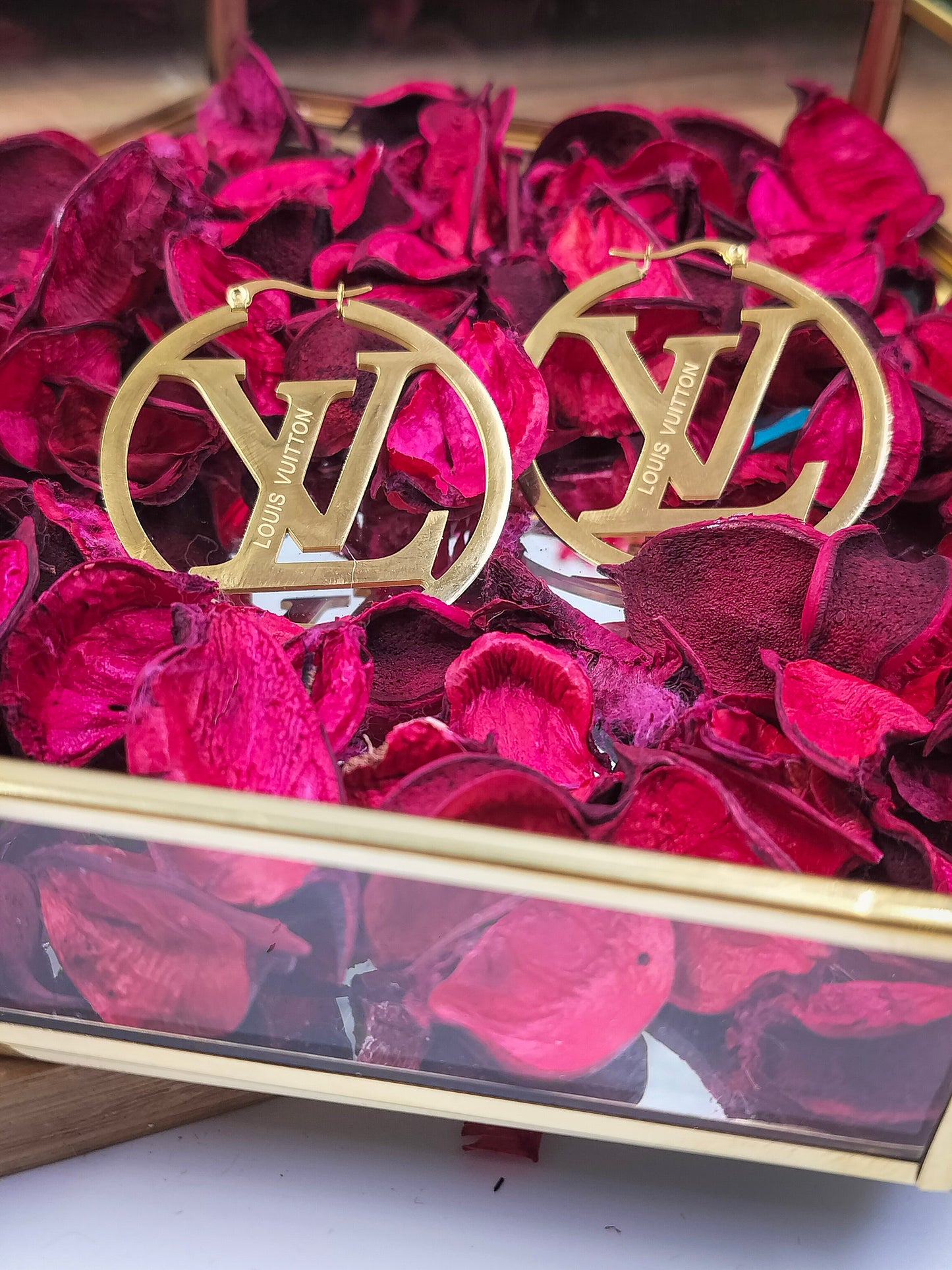 Anti Tarnish Gold Plated Signature Luxe Hoops