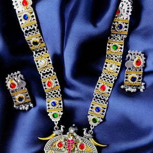 Heritage Chandrakirti Fusion Necklace with Earrings