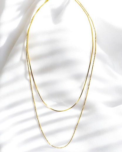 Dainty Double chain Layered Necklace