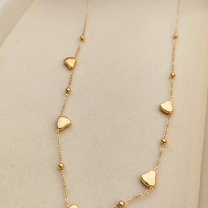 Golden Love Link Chain Necklace