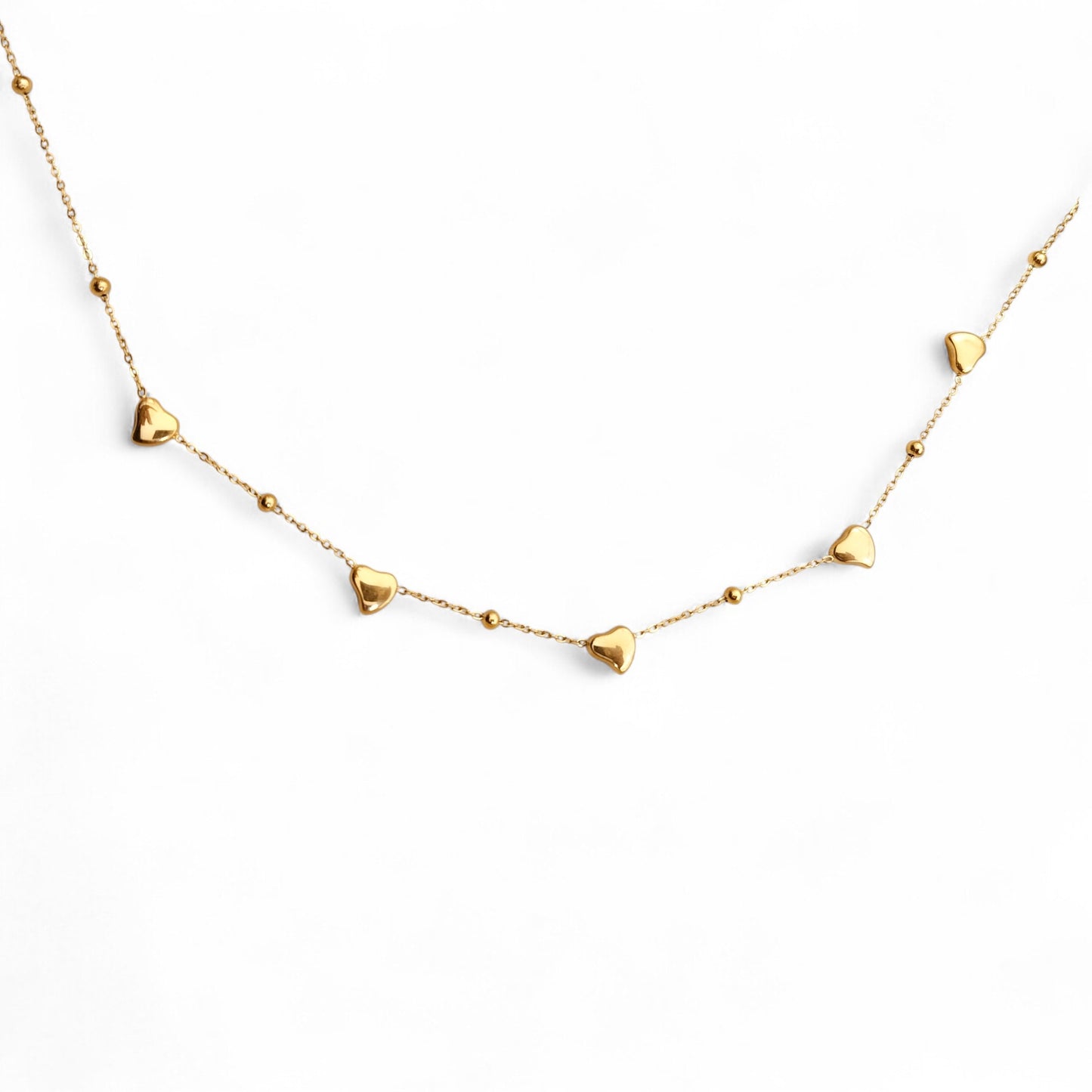 Golden Love Link Chain Necklace