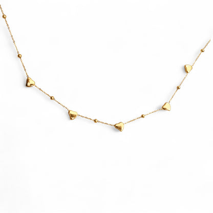 Golden Love Link Chain Necklace