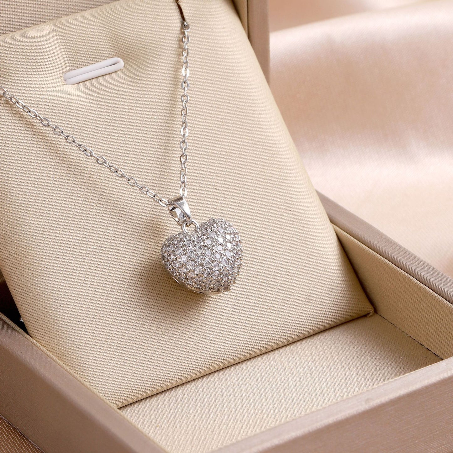 Luxe Encrusted Heart Statement Necklace