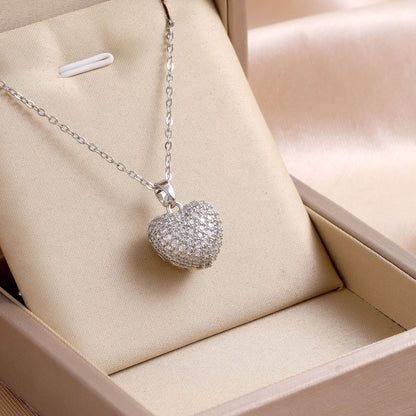 Luxe Encrusted Heart Statement Necklace