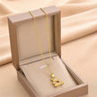 Teddy Heart Zircon Pendant Necklace