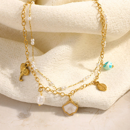 Good Fortune Multi-Charm Anklet