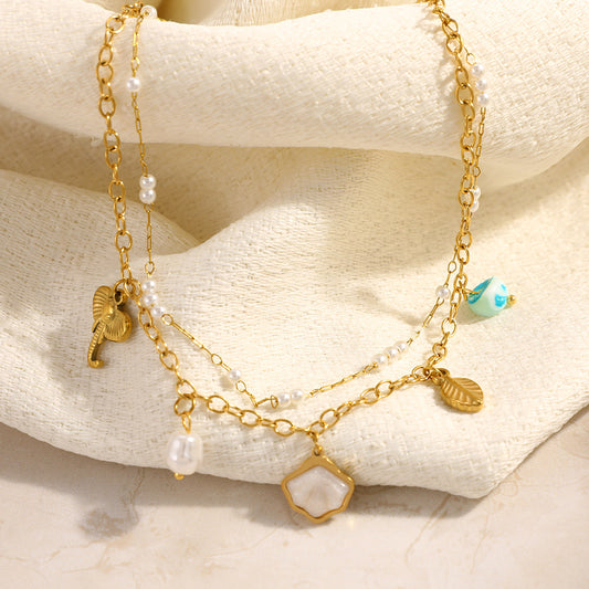 Good Fortune Multi-Charm Anklet
